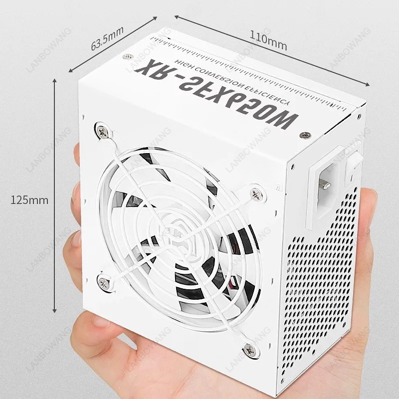 750W Sfx Fully Modular Power Supply - White SFX ชุดจ่ายไฟแบบโมดูลาร์เต็มรูปแบบ 550W 650W 750W