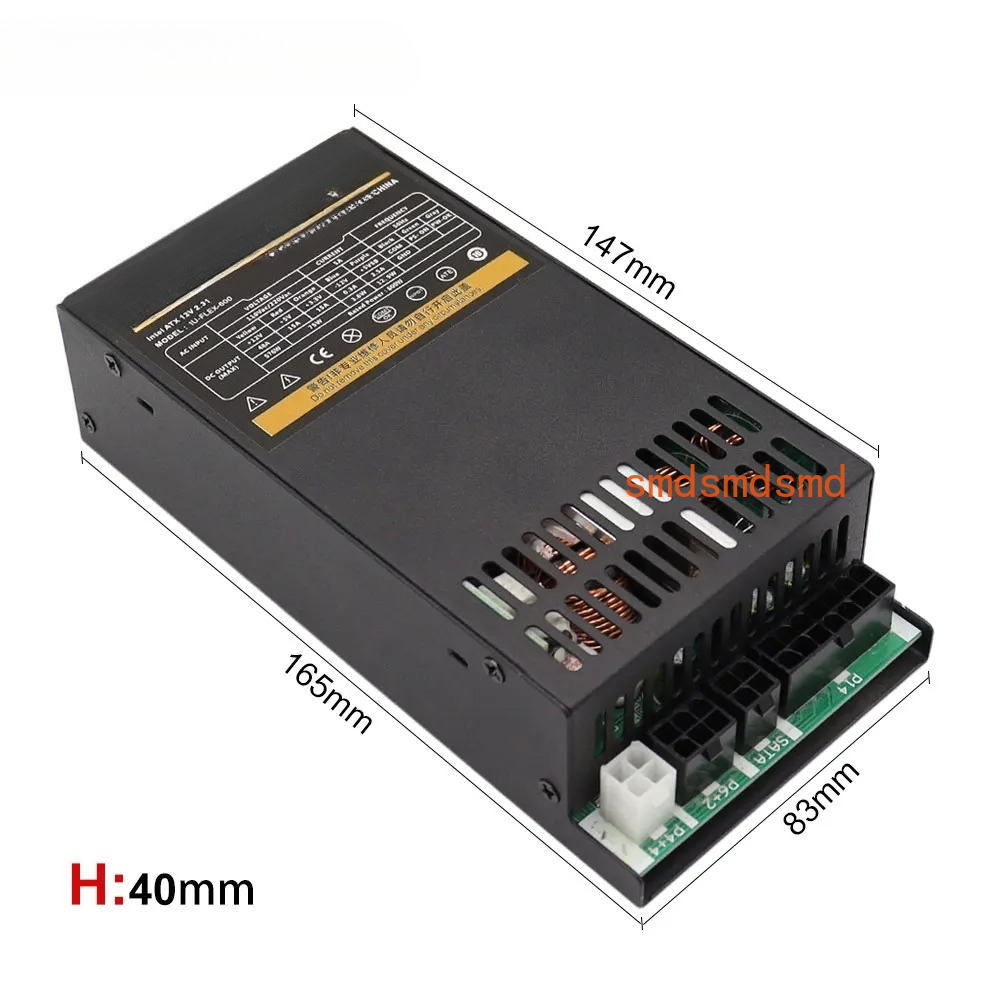 แหล่งจ่ายไฟแบบโมดูลาร์ 600W ขน - Flex Atx Power Supply 600W 1U บทวิจารณ์และราคา